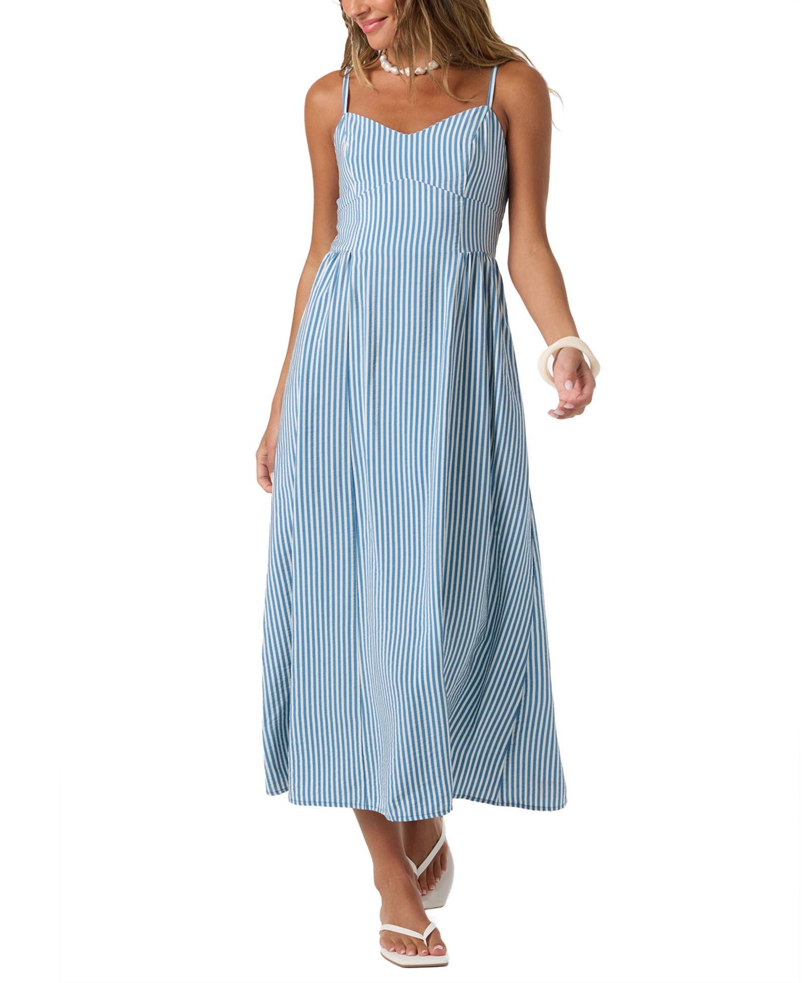 Женское платье O'Neill Linden Stripe Sweetheart Neck