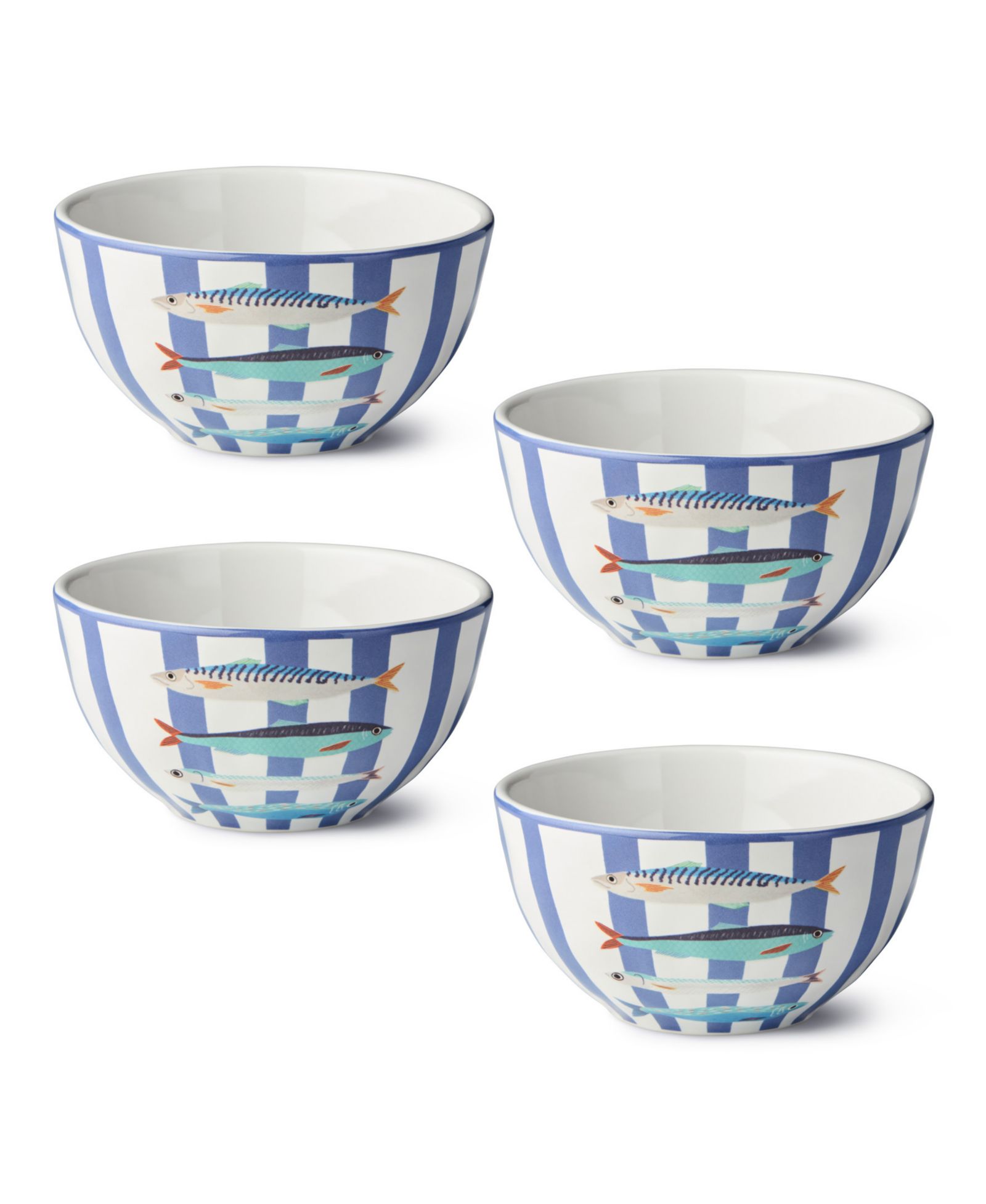 Certified International набор мисок Something Fishy Ice Cream, 4 шт