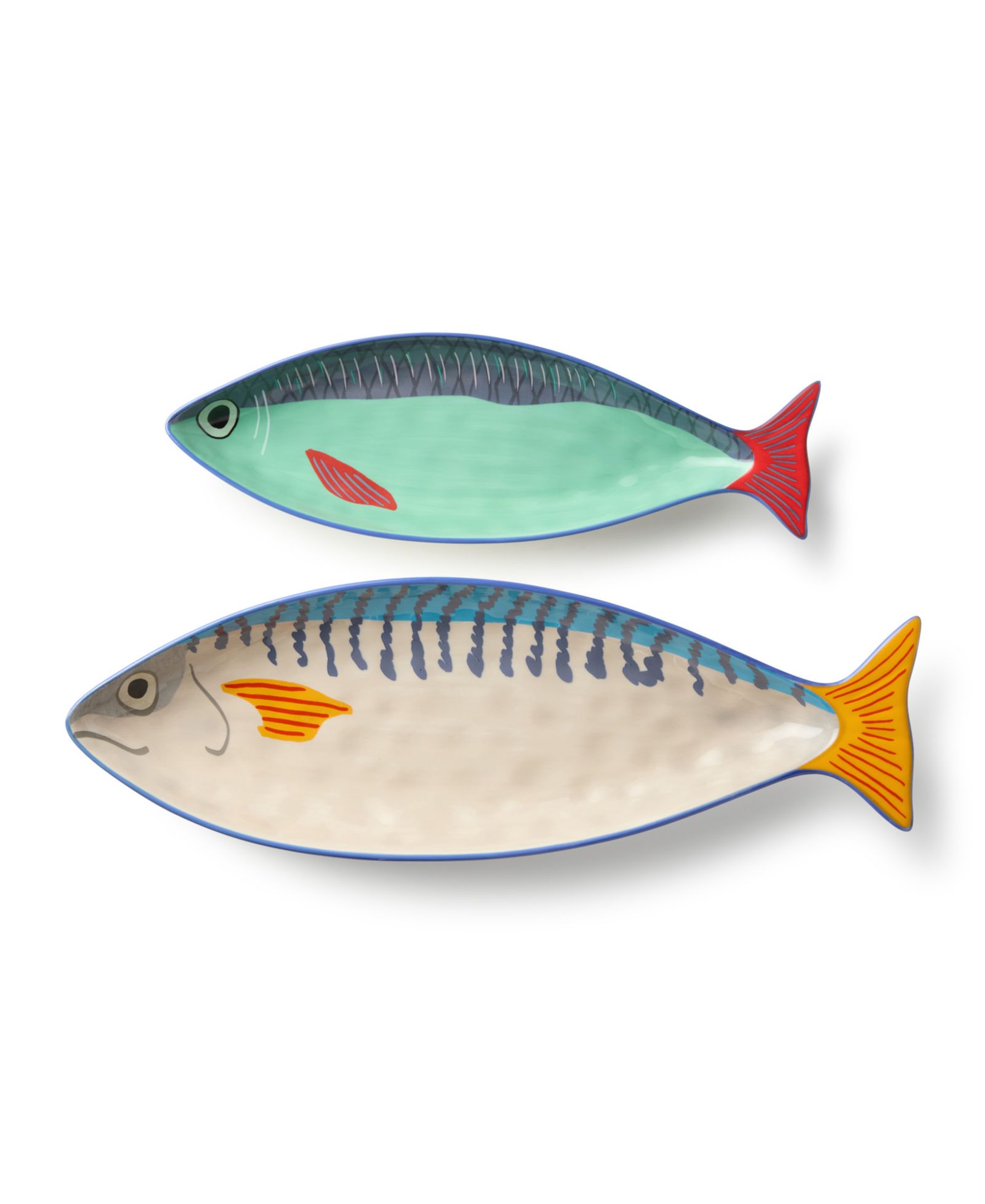 Certified International Something Fishy 2-Piece Platter Set