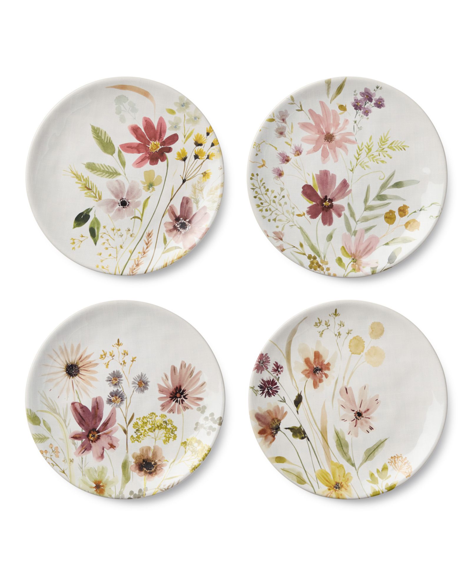 Салатные тарелки Certified International Wildflowers, набор 4 шт