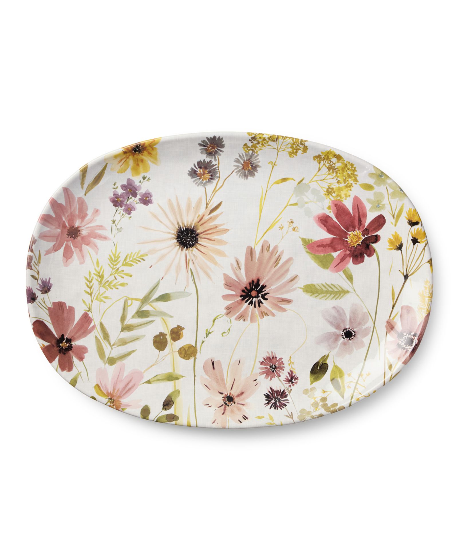 Certified International Wildflowers Oval Platter