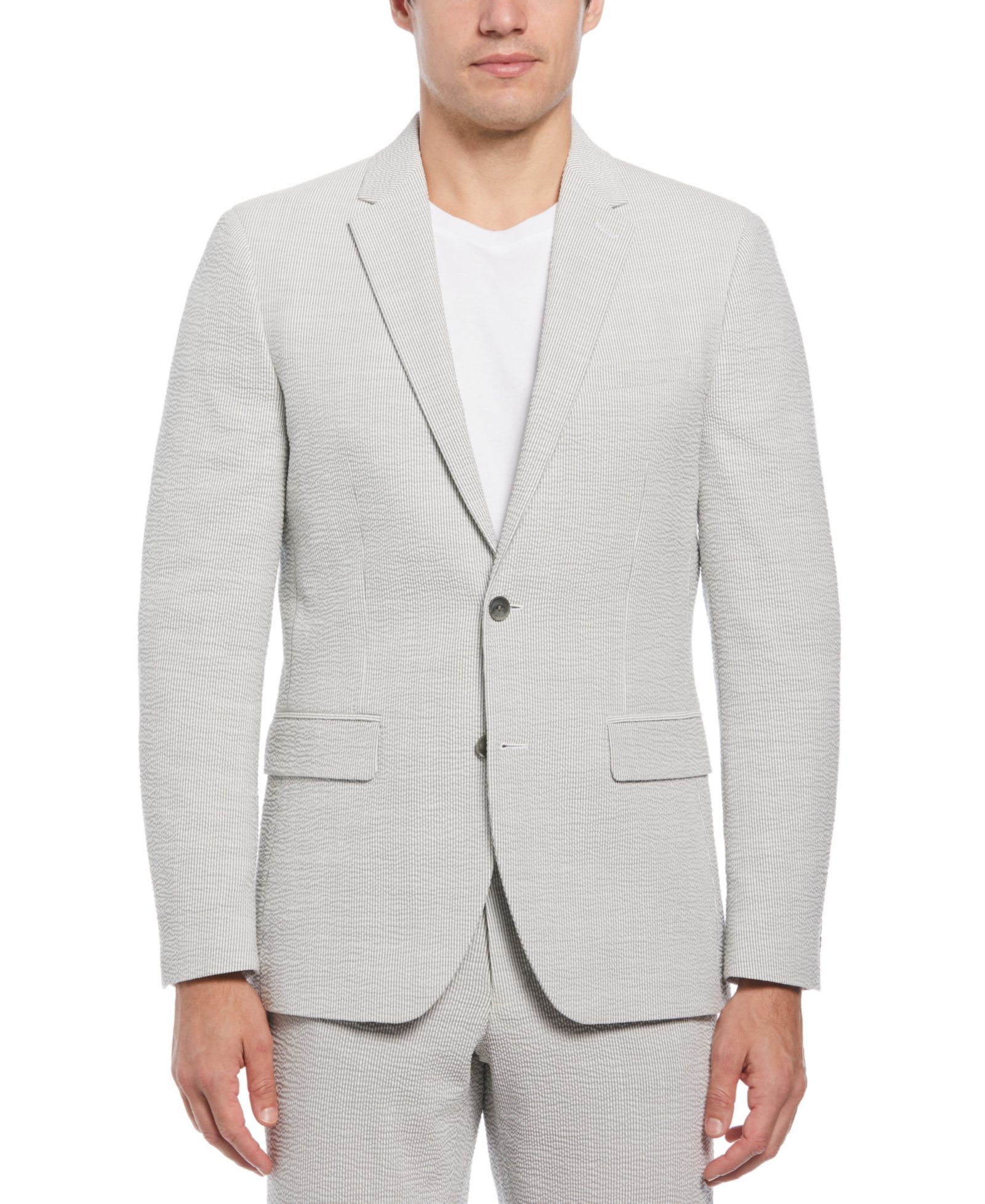 Perry Ellis Men's Slim-Fit Seersucker Suit Jacket