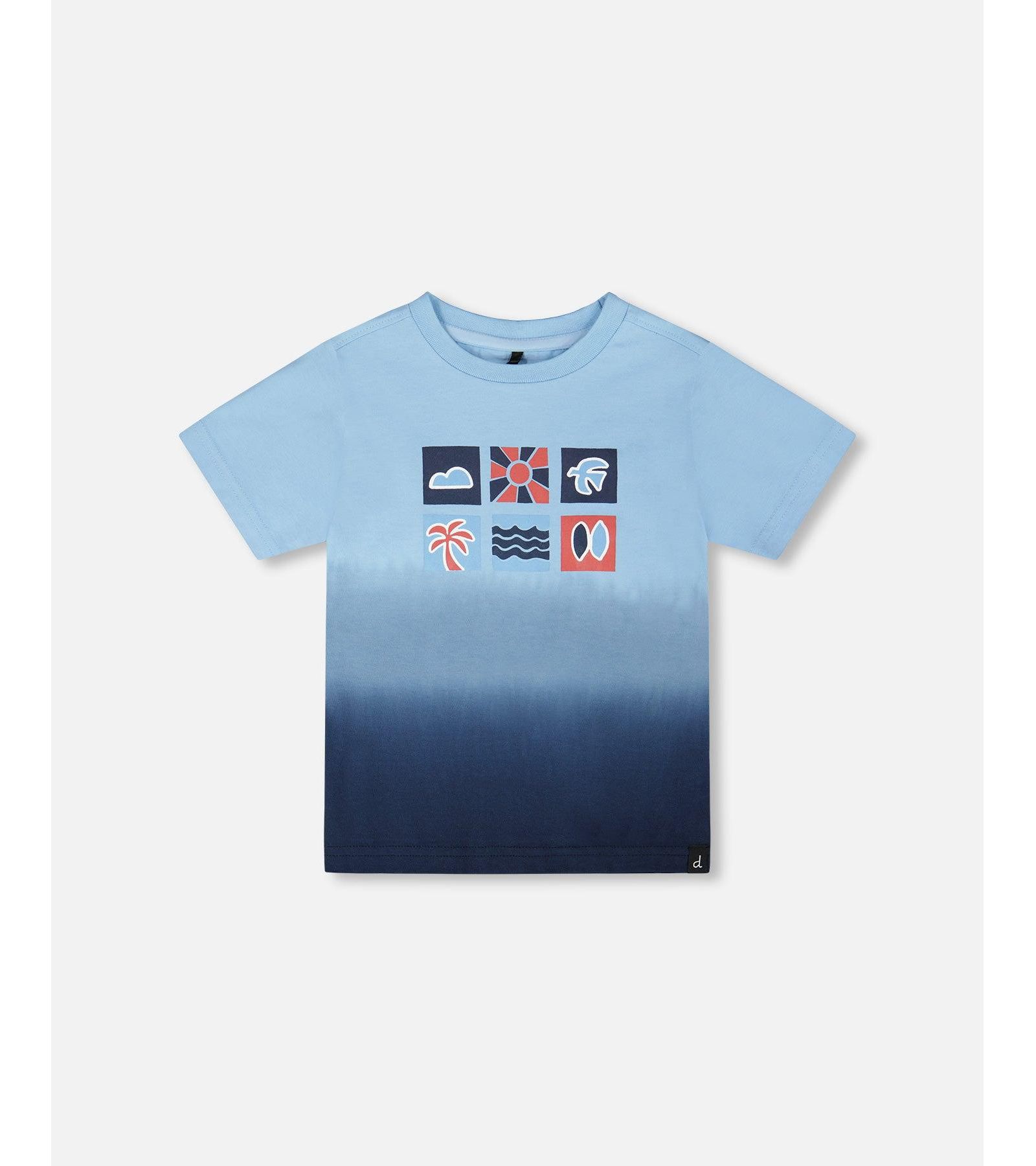 Детская футболка Deux par Deux Cotton Short Sleeve Gradient