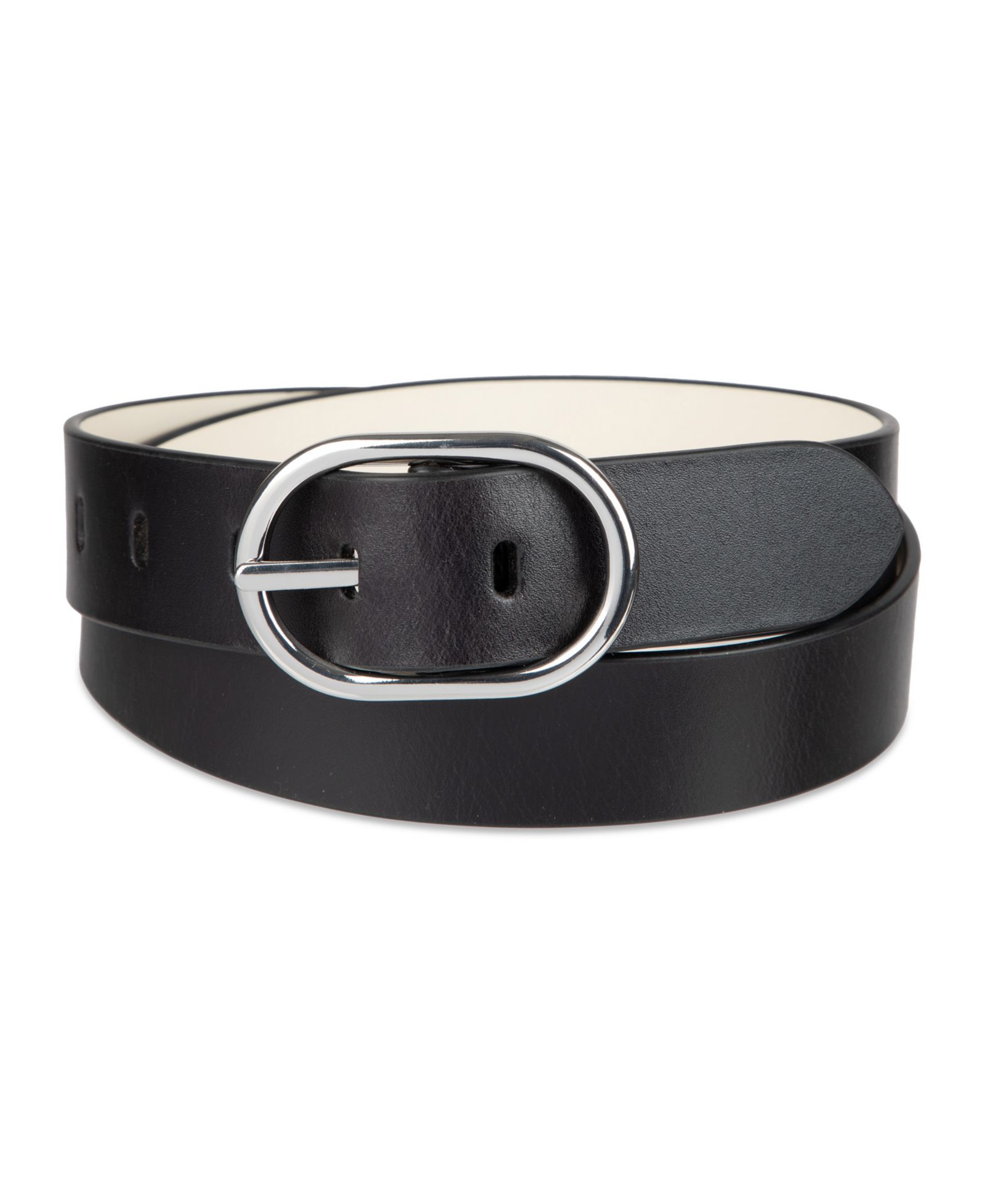 Cole Haan Women's Two-In-One Center Bar Reversible Leather Belt