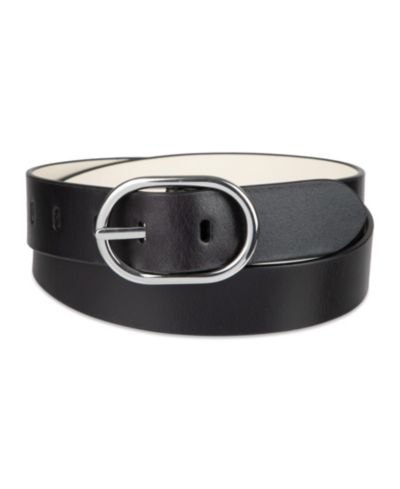 Cole Haan Women's Two-In-One Center Bar Reversible Leather Belt
