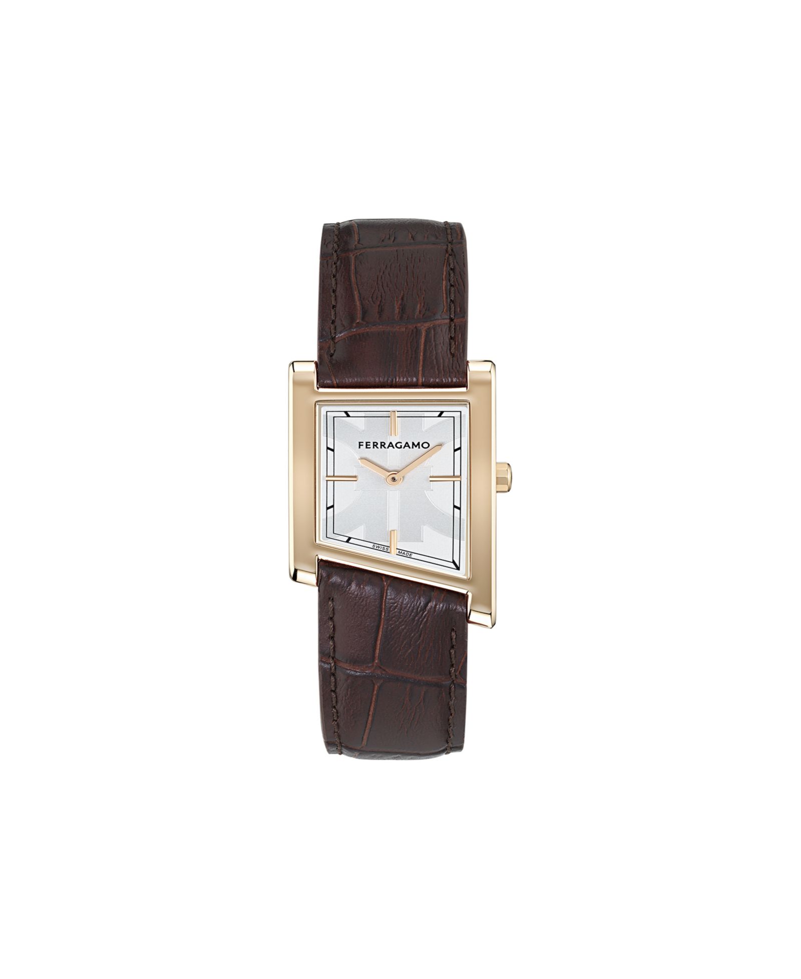 Ferragamo Men's Rose Gold Stainless Steel Bracelet Watch, 39x24mm