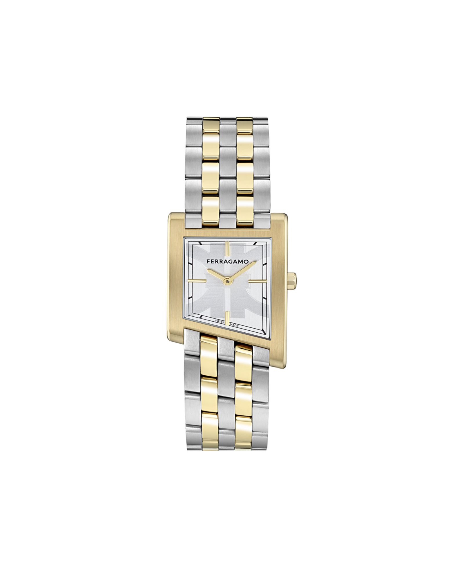 Ferragamo Men's Two-Tone Stainless Steel Bracelet Watch, 39x24mm