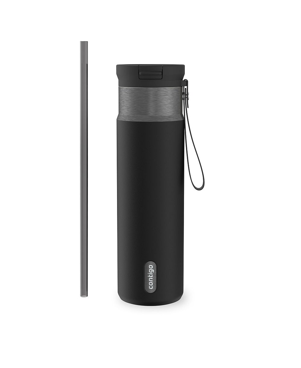 Contigo SnapSeal бутылка для воды из нержавеющей стали с трубочкой 24 oz.