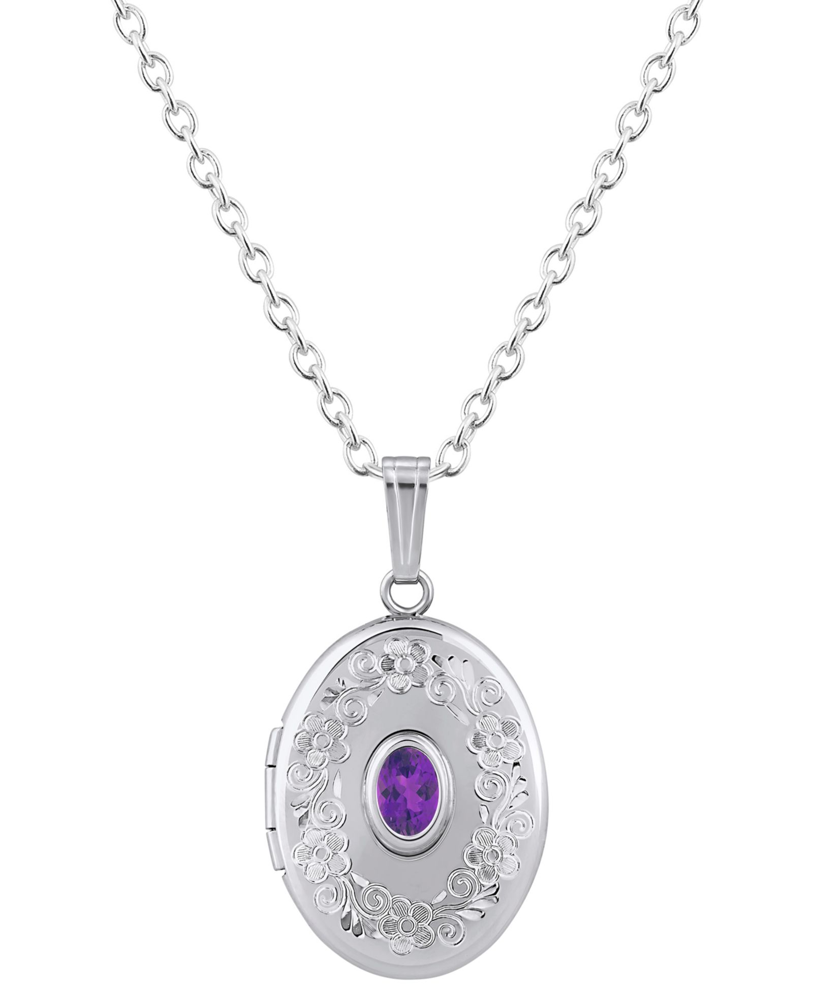Macy's кулон Locket из стерлингового серебра