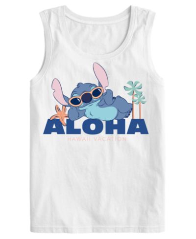 Hybrid Apparel Мужская футболка с графическим принтом Aloha Stitch, круглый вырез