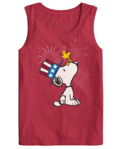 Мужская футболка Hybrid Apparel Snoopy Fireworks с коротким рукавом