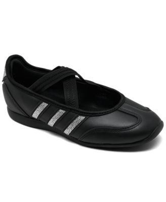 adidas Big Girls' Barreda Mary Jane Classic T-toe Rhinestone Sneakers from Finish Line