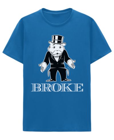 Мужская футболка Hybrid Apparel Monopoly Broke Short-Sleeve Crewneck