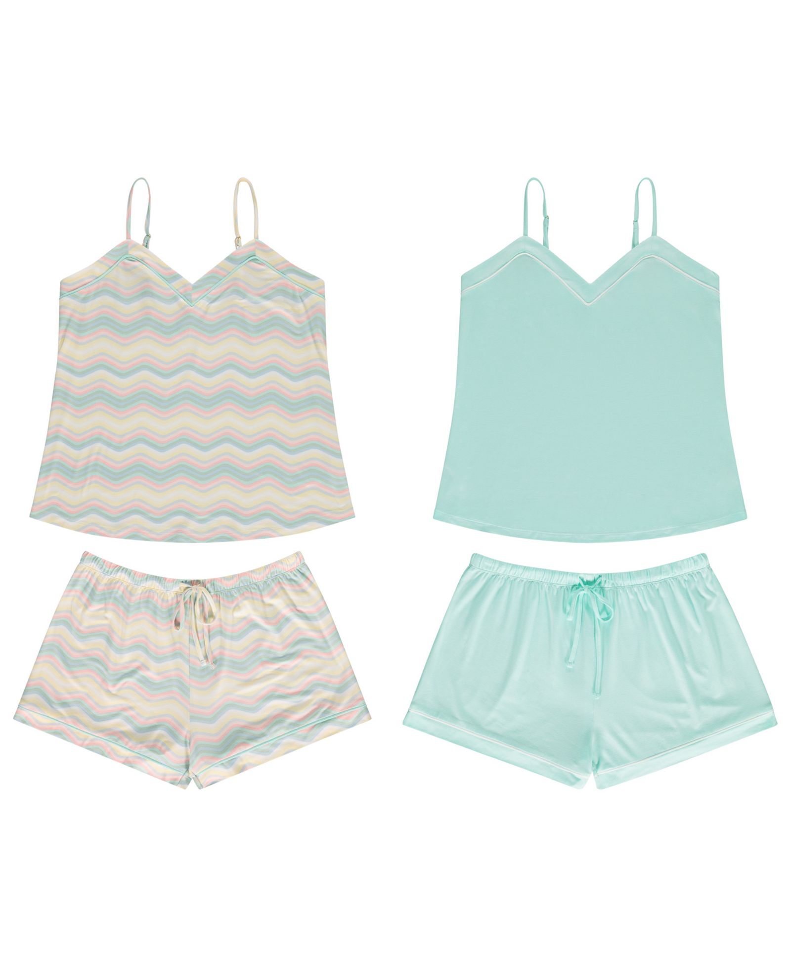 Flora by Flora Nikrooz Women's Ayanna 4-Piece Mix & Match PJ Set