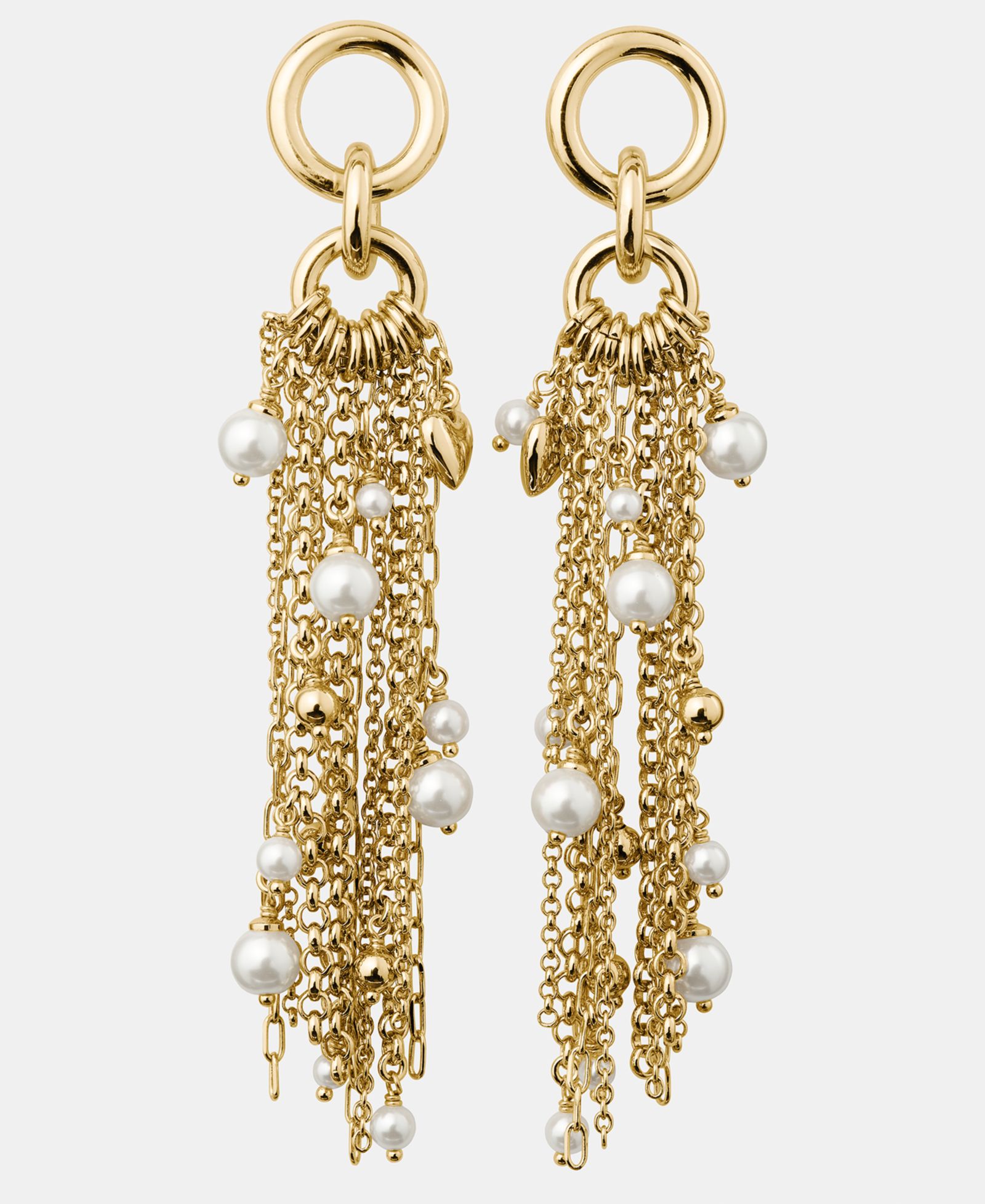 kate spade new york серьги-люстры с золотистой цепью и кисточками