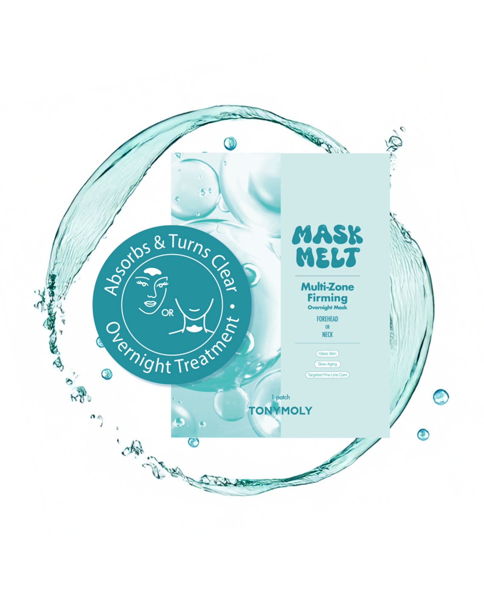 Ночная маска для лица и шеи TONYMOLY Mask Melt Multi-Zone, 0.08 oz.