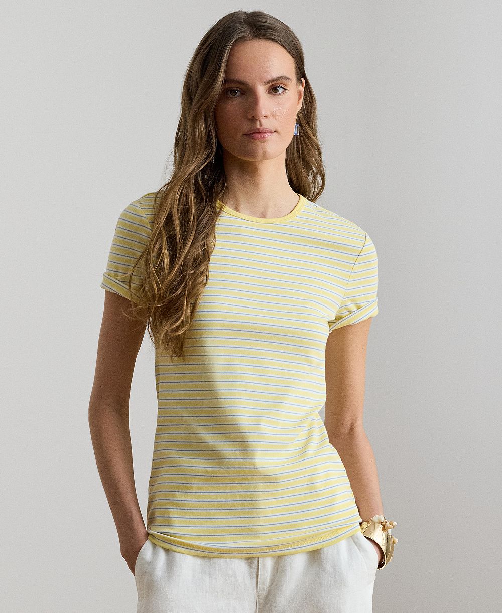 Lauren Ralph Lauren Women's Striped Short-Sleeve T-Shirt