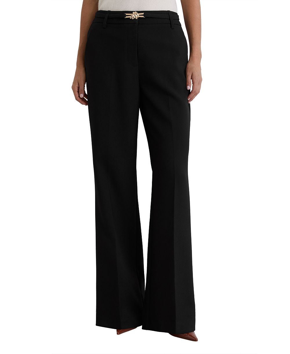 REISS Women's Leona Flared-Belted Trousers