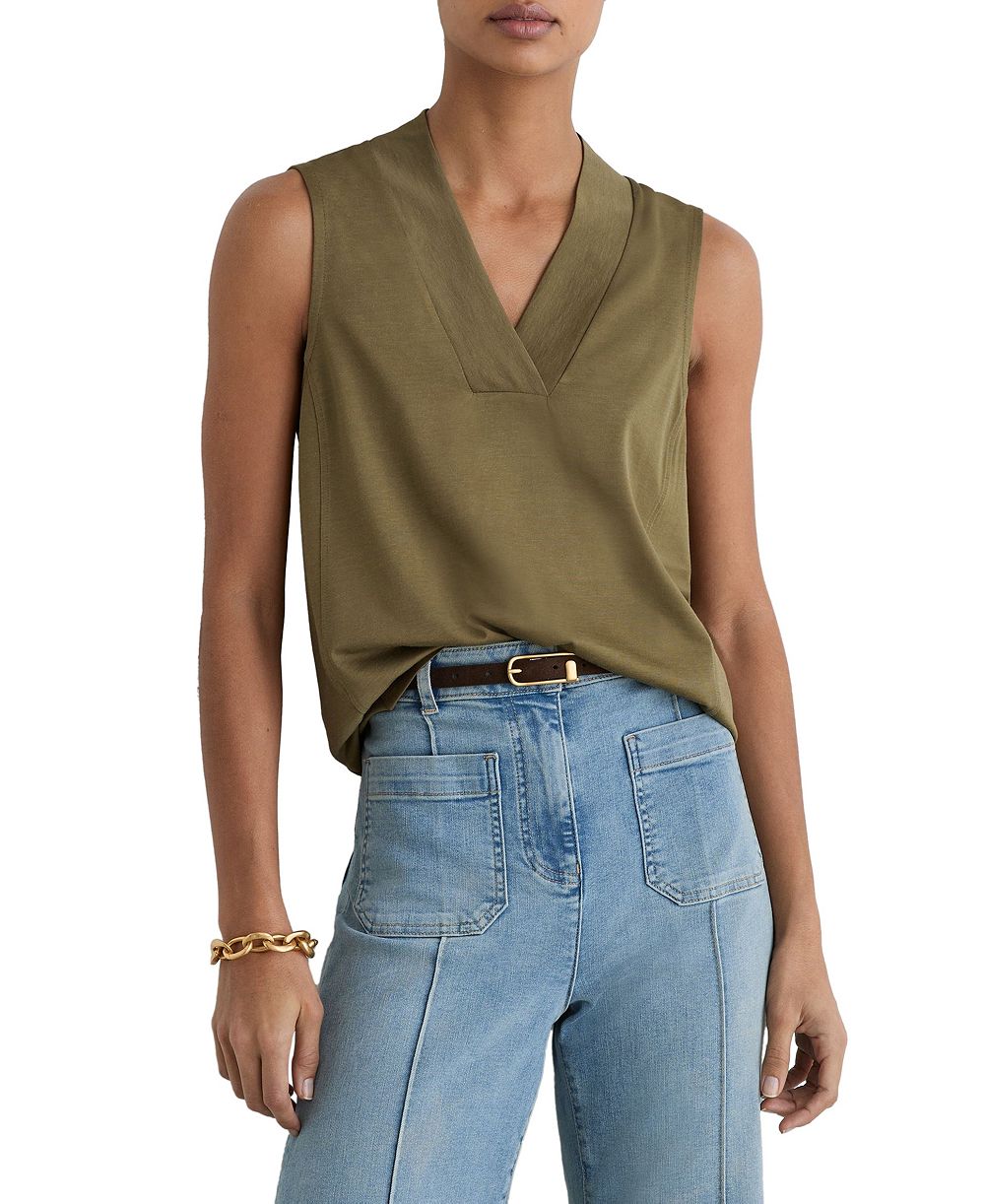 REISS Women's Miley V Neck Vest