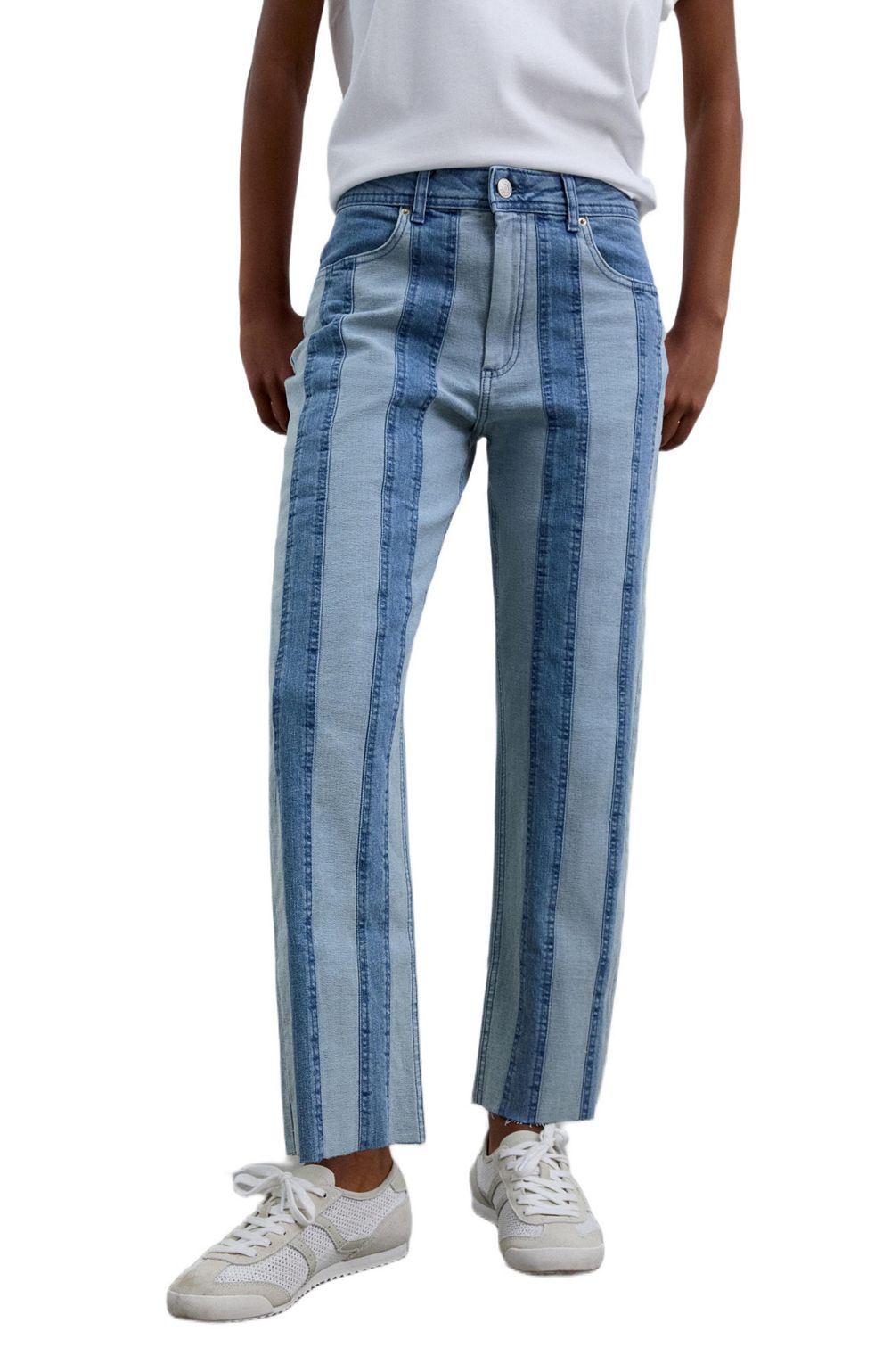 Scalpers Women's Straight Patch Denim Pant