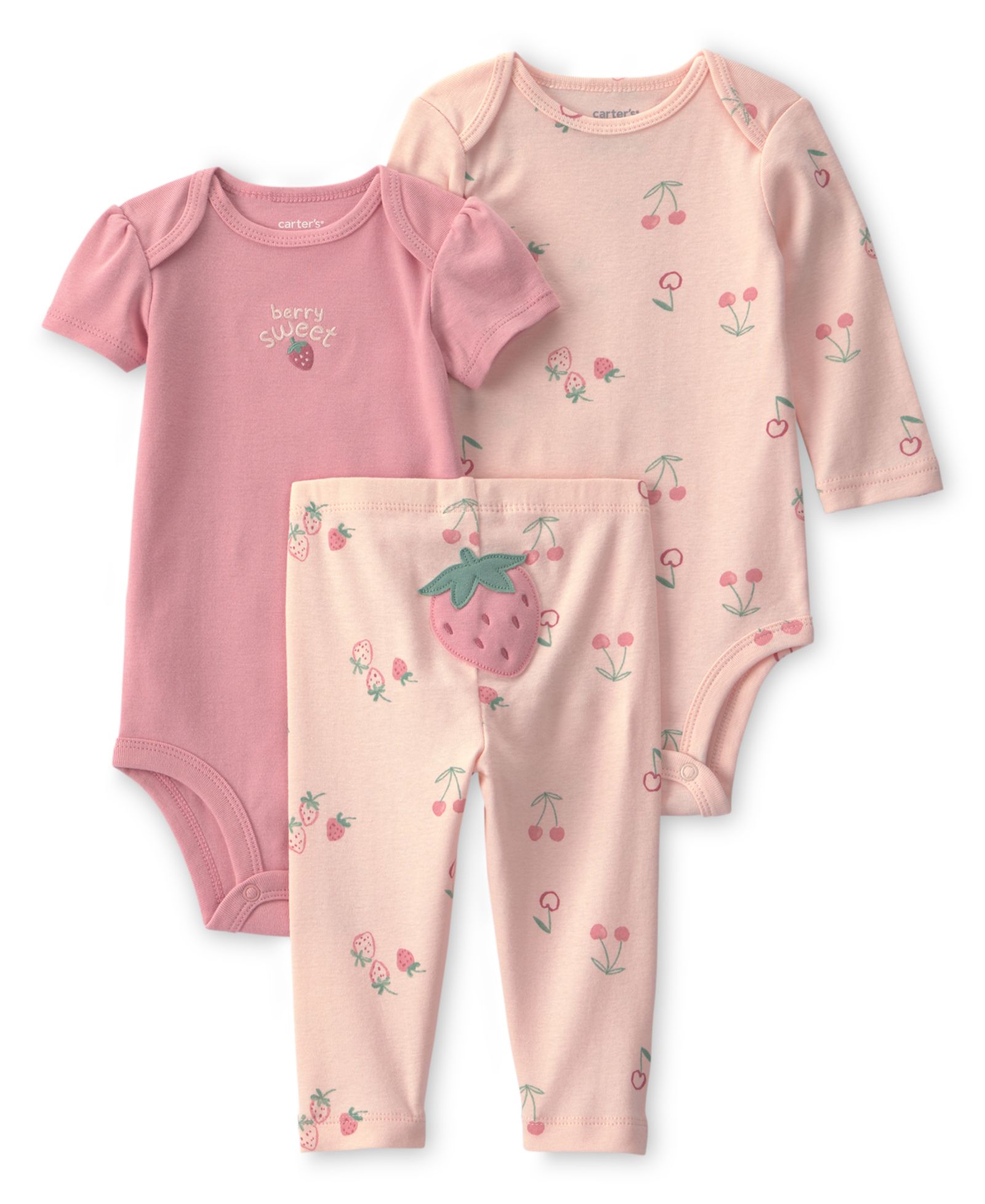Комплект из боди и брюк Carter's для новорожденных девочек, 3-piece set