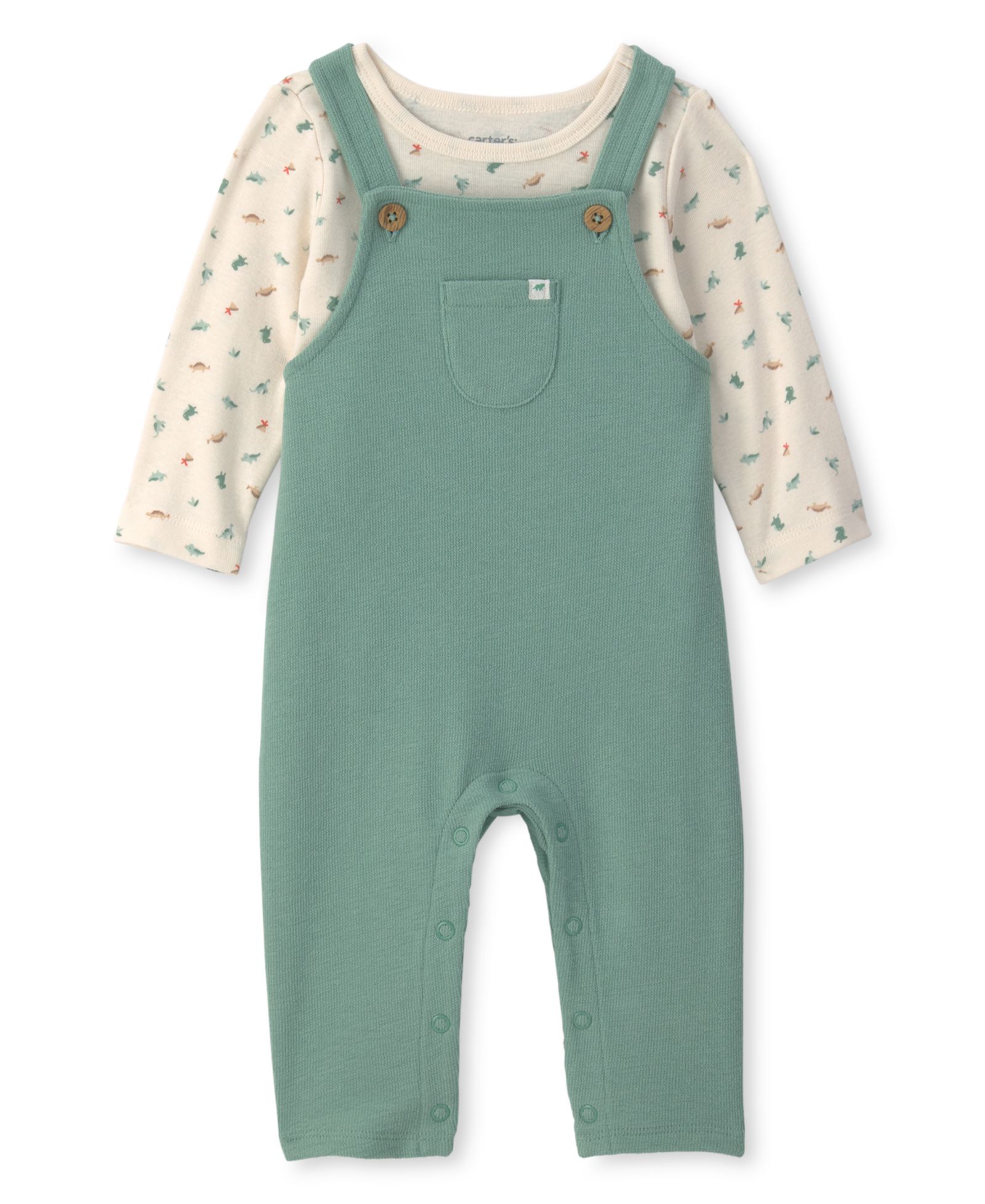 Комплект из 2 предметов Carter's Baby Boy's Dinosaur Top and Overall
