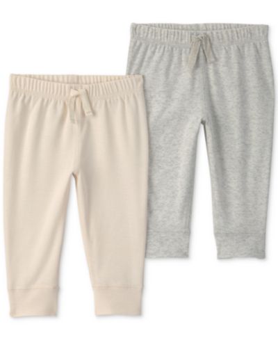 Carter's Baby Girls' and Boys' Pull-On Pants, 2-Pack
