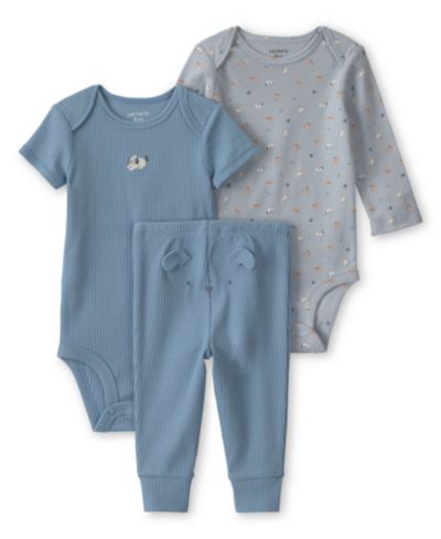 Carter's Baby Boys' Crewneck Bodysuit & Pants, 3-Piece Set