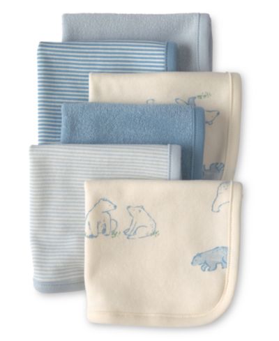 Детские махровые салфетки Carter's Baby Boys' Bear, 6-Pack