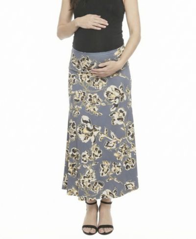 24seven Comfort Apparel Женская и Plus Size модельная макси-юбка А-силуэта