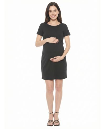 Женское платье для беременных 24seven Comfort Apparel Plus Size Round Neck Shift
