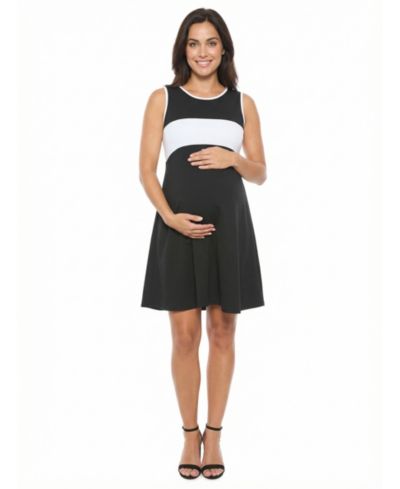 Женское платье 24seven Comfort Apparel Maternity A-Line с круглым вырезом