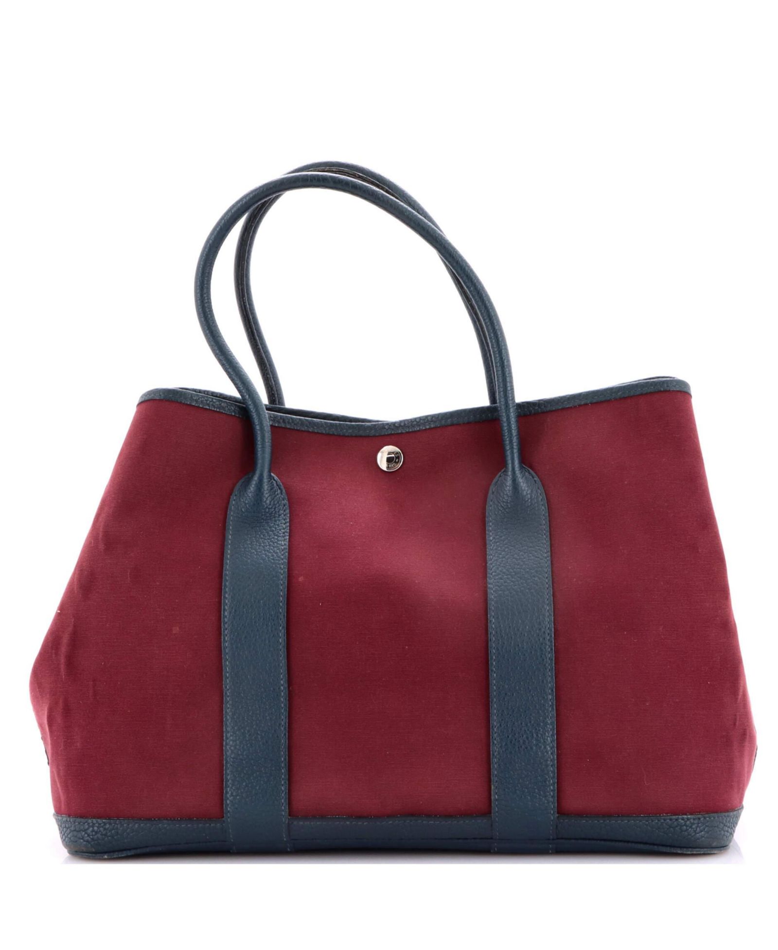 Pre-Owned HERMÉS 36 Garden Party Tote Toile and Leather