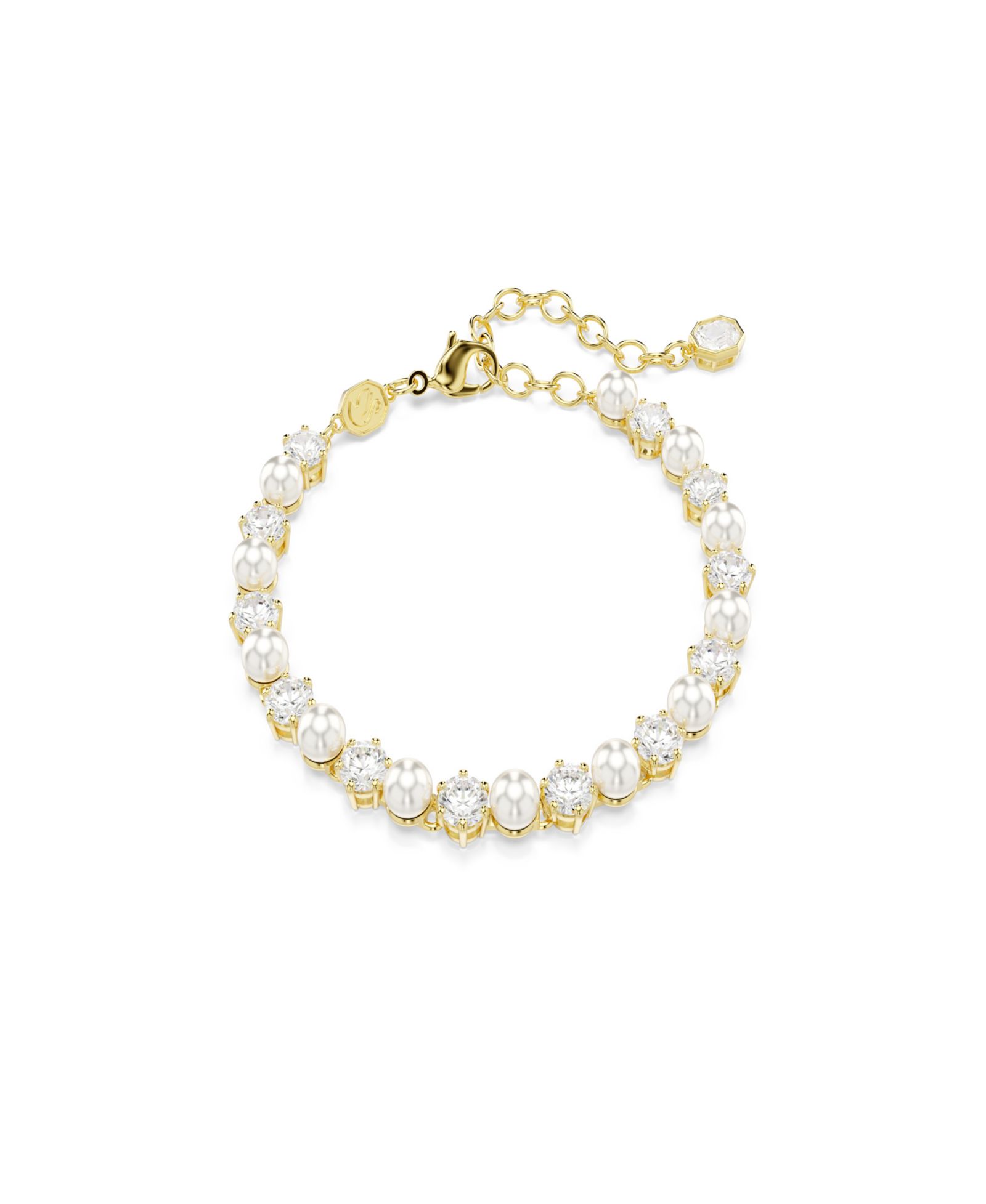 Swarovski Gold-Tone Plated Tennis Bracelet