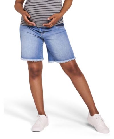 Motherhood Maternity Women's Motherhood Under the Belly Dad Denim Short