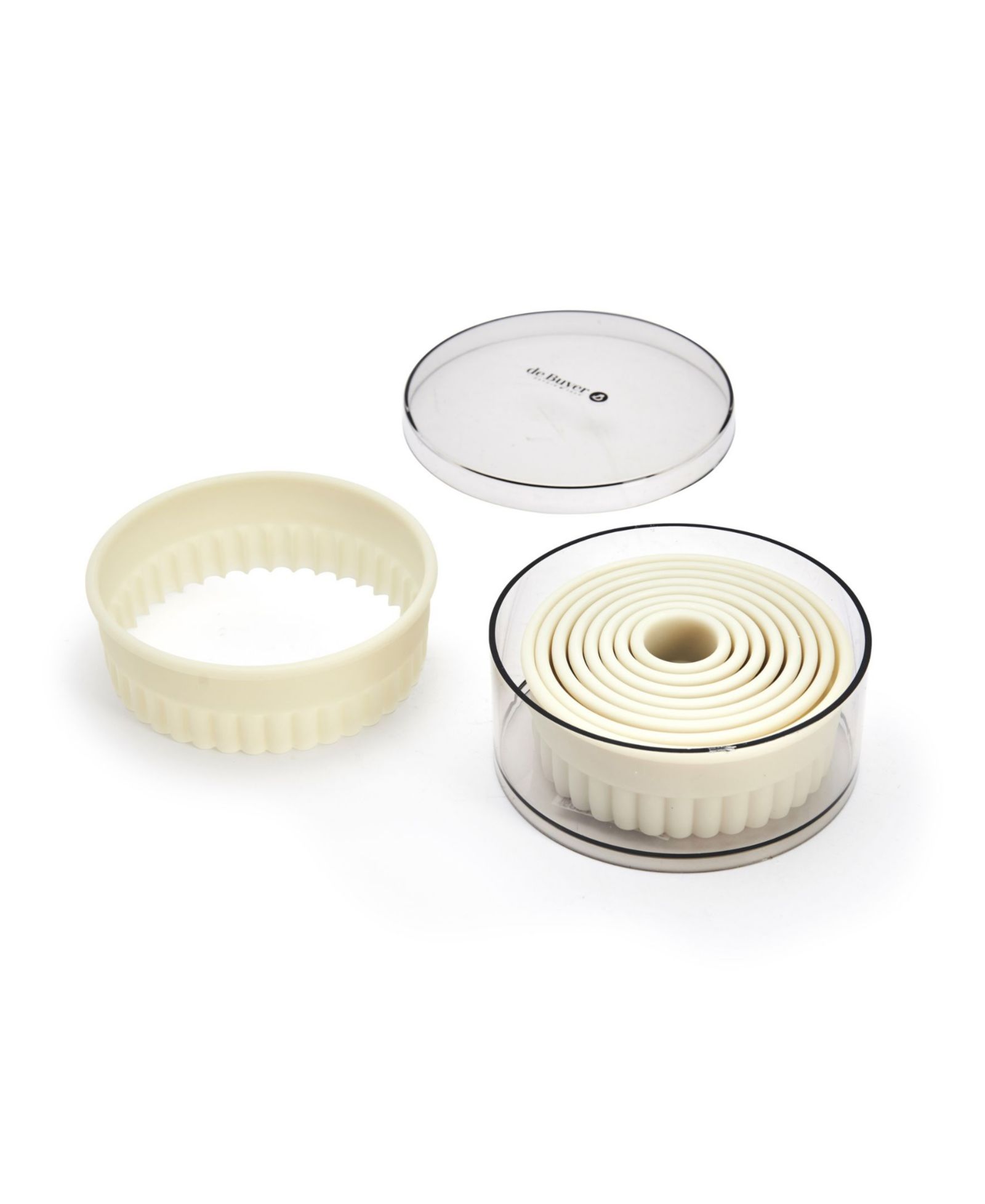 Набор круглых вырубок De Buyer 9-Piece Round Fluted Cutter Set