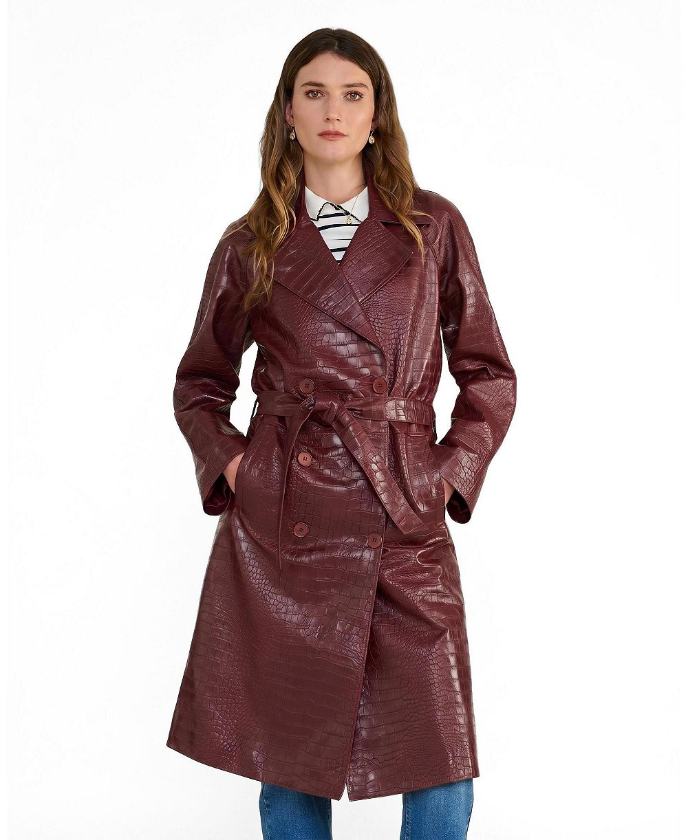 FURNIQ UK женская байкерская куртка Harriet с поясом из овчины