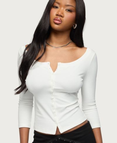 Edikted Women's Iklara Button Up Top