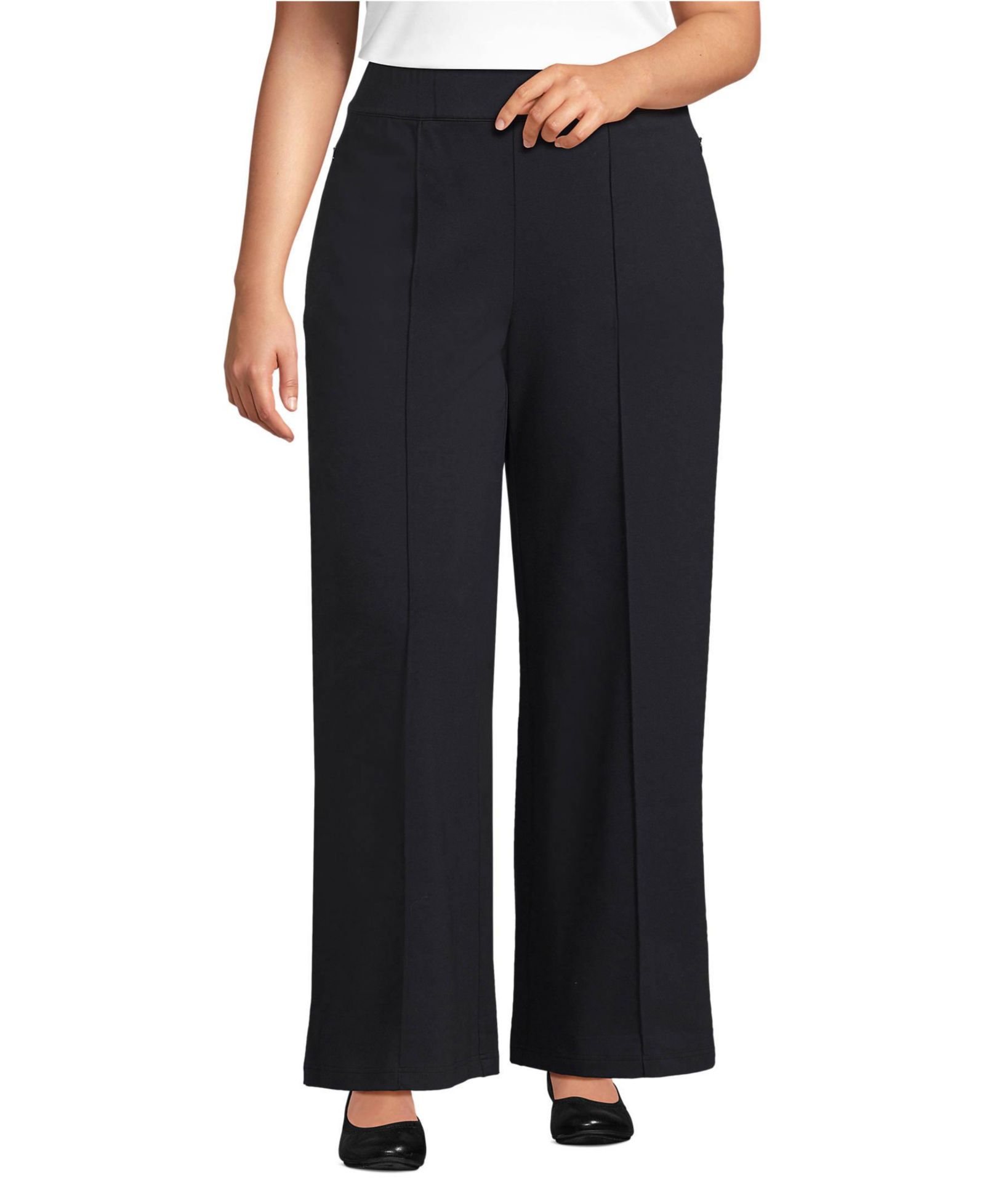 Lands' End Plus Size Starfish High Rise Palazzo Pants