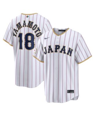 Nike Men's Yoshinobu Yamamoto White Japan Baseball 2026 World Baseball Classic Stadium Jersey