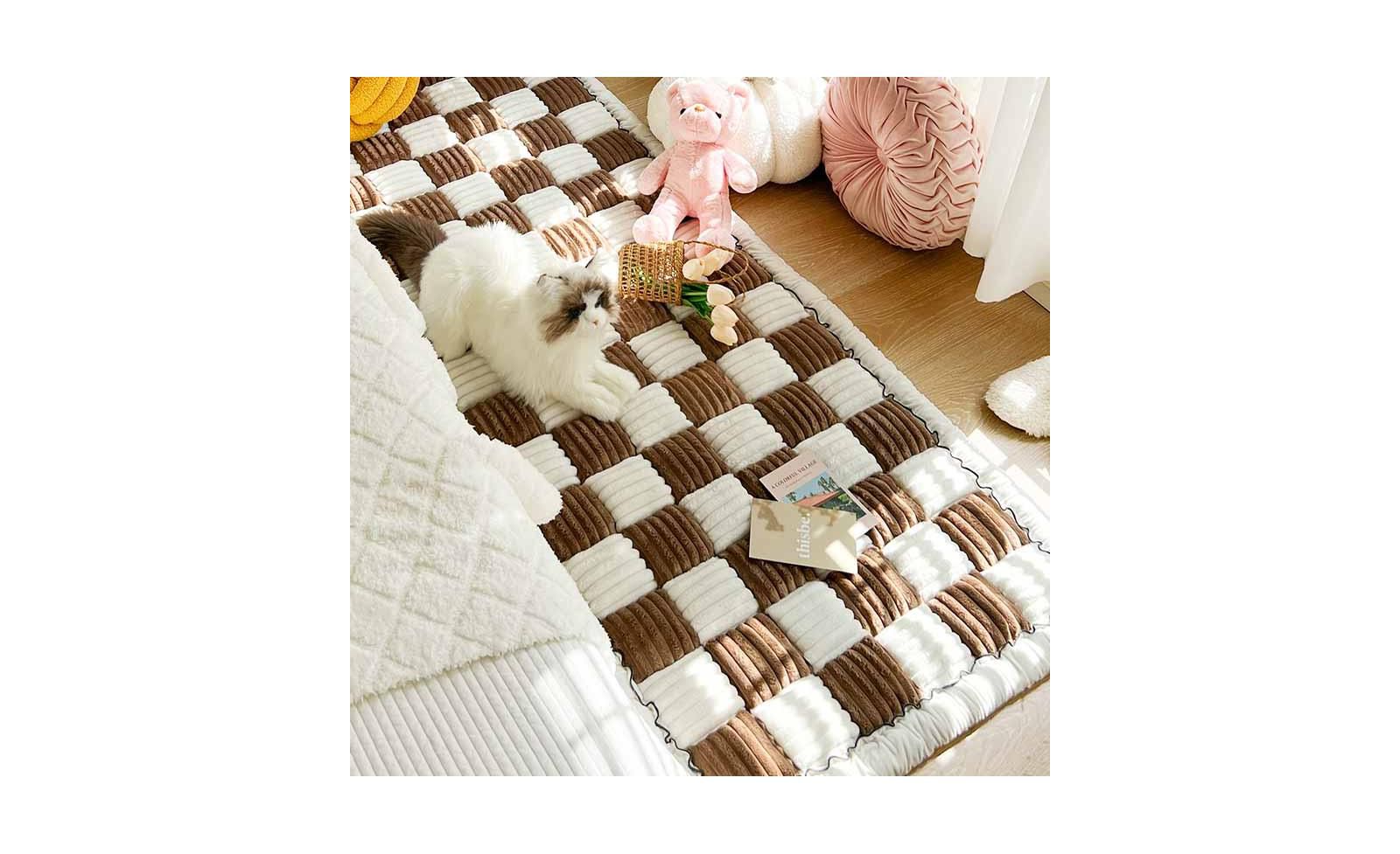 FunnyFuzzy  Garden Chic Cotton Sofa Seat Pad