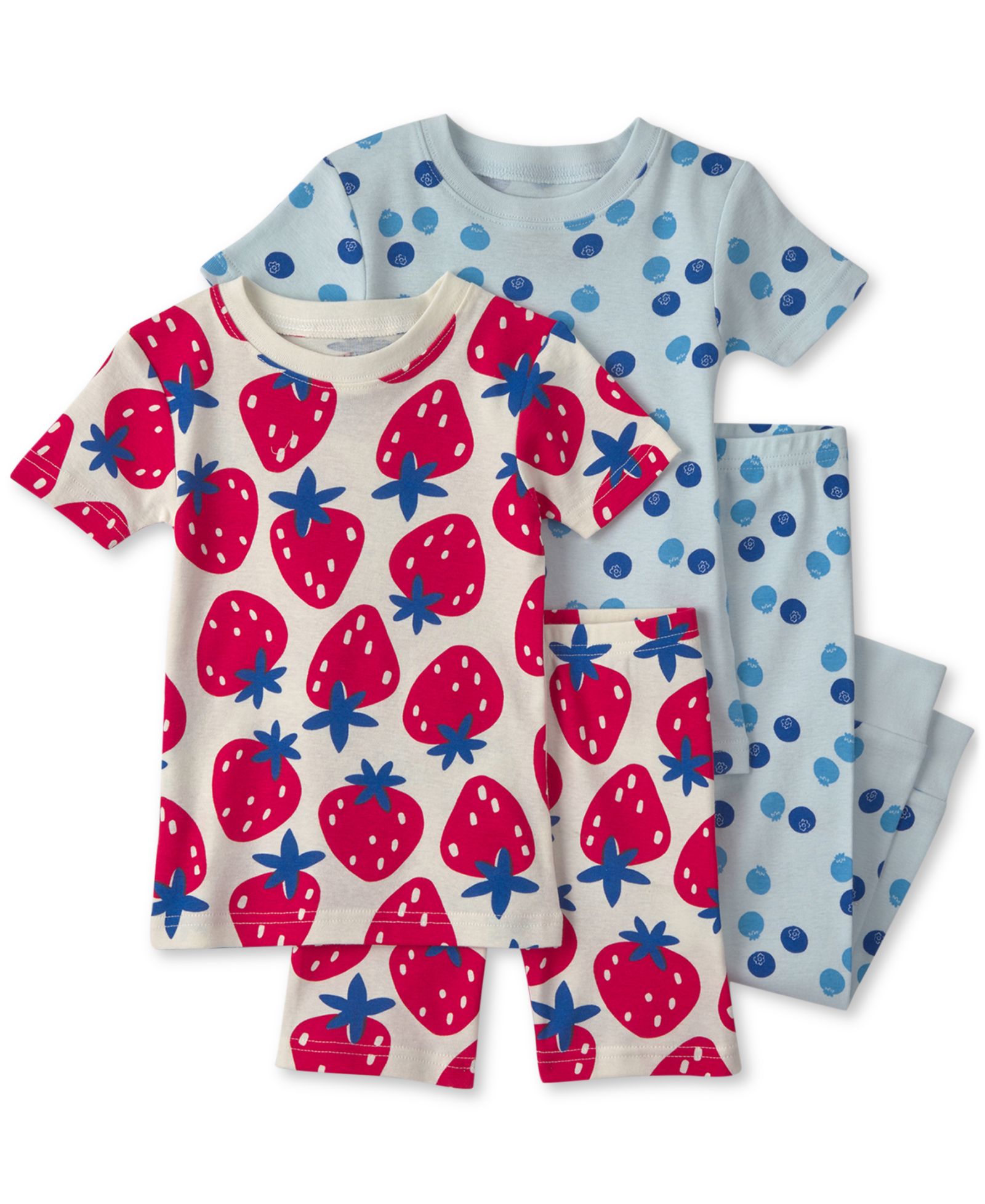Carter's Детский пижамный набор 2T-5T: футболки с коротким рукавом, шорты и брюки, 4 предмета