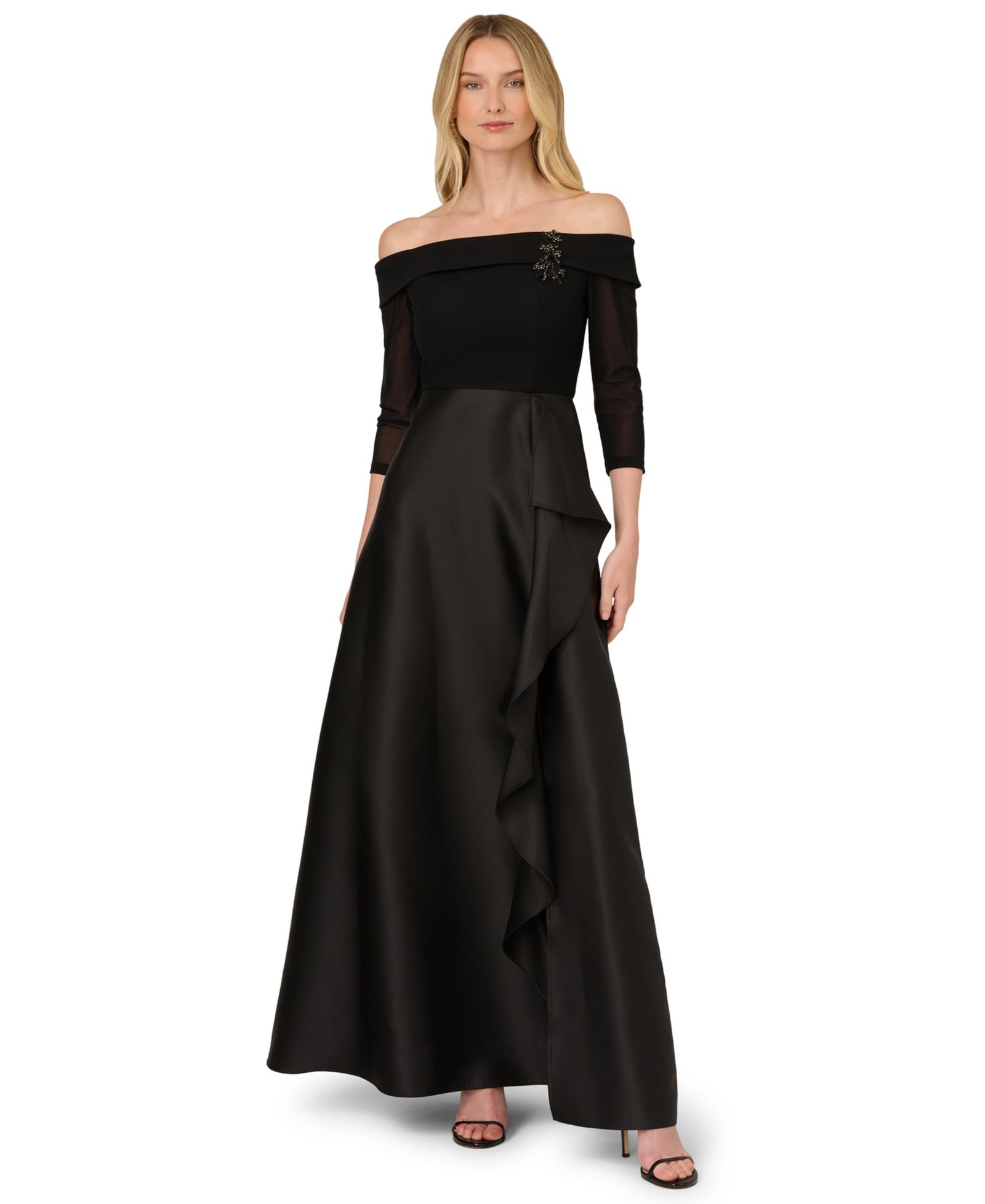 Adrianna Papell Женское вечернее платье Off-The-Shoulder Gown
