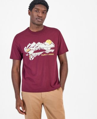 Мужская футболка Sun + Stone Snoopy Take A Hike с графическим принтом, эксклюзив Macy's