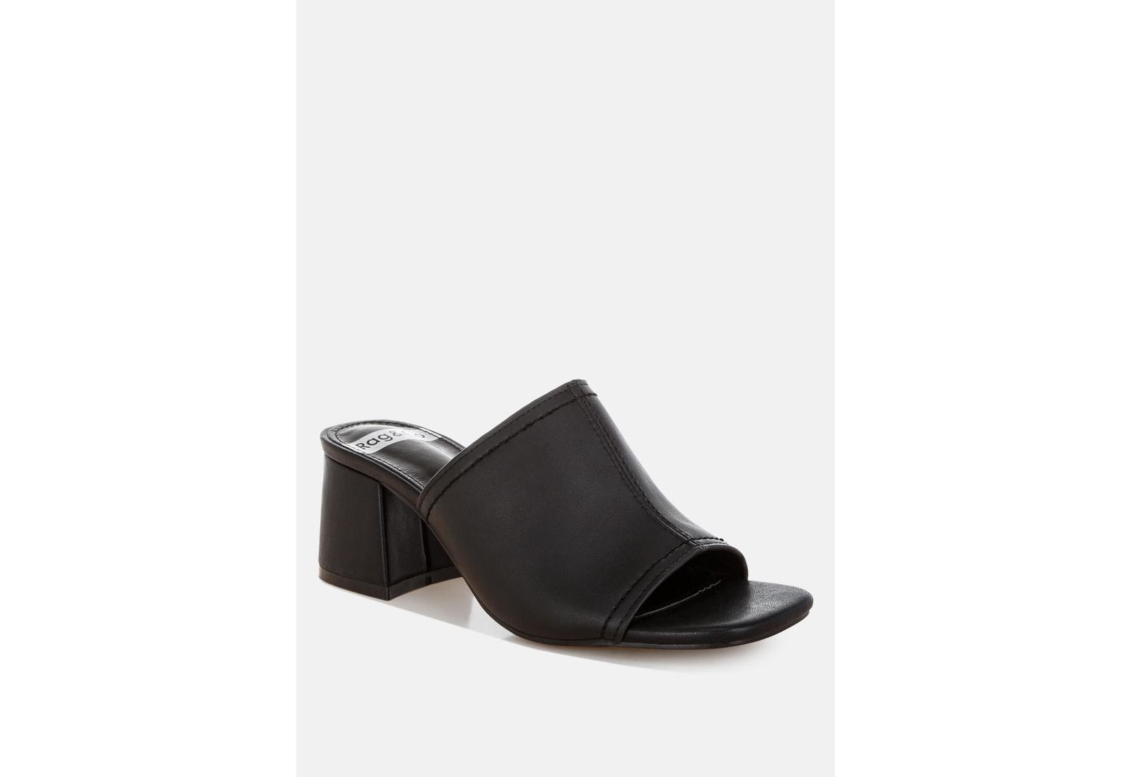 Rag and Co Womens Wuling Slip-On Soft Leather Heels