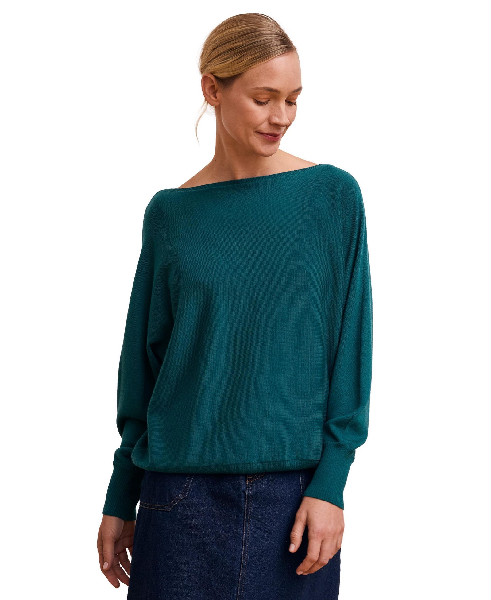 Женский свитер Celtic & Co. Women's Fine Knit Merino Relaxed Sweater