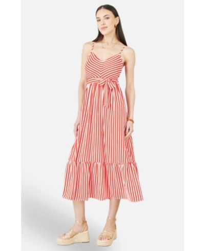 Yumi Женское миди-платье Yumi Stripe Sun Dress