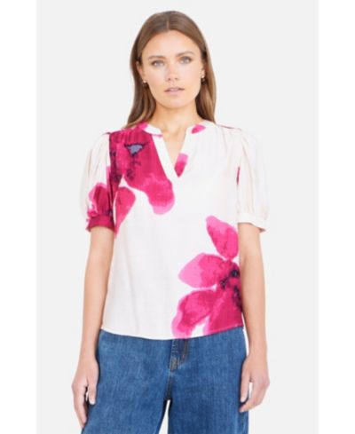 Женский топ Yumi Watercolour Viscose Floral
