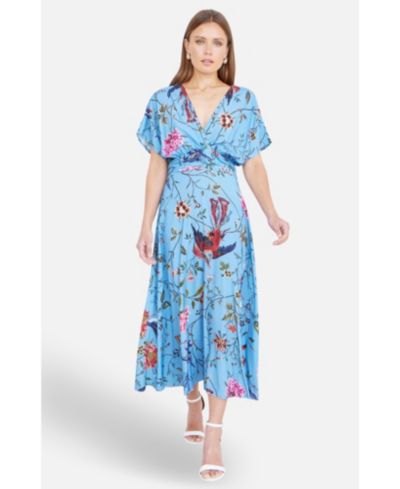 Платье Yumi Women's Bird And Floral Print Midi