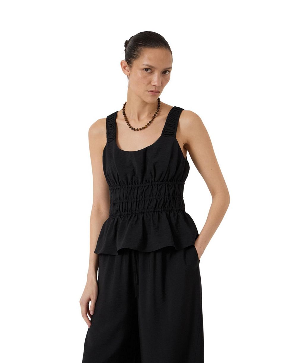 Hush Women's Waist Gathered Sleeveless Top